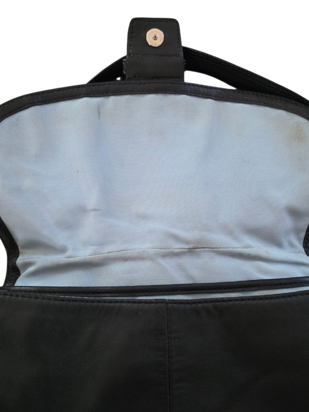 Vintage Y2k Coach Black Leather Soho Shoulder Bag Pleated With Buckle 17217 - Picture 5 of 9